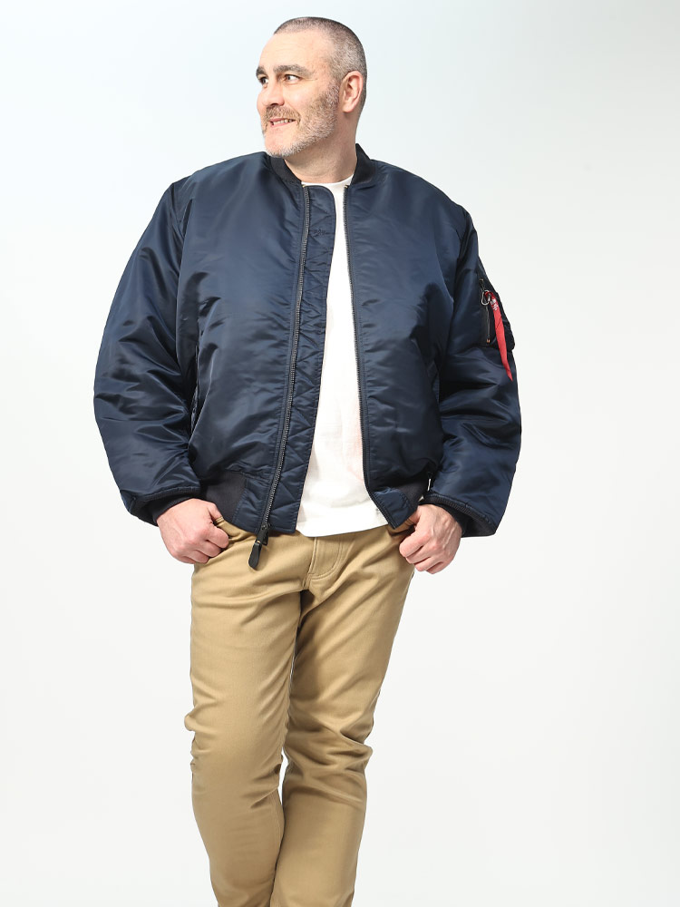 フライトジャケット 中綿 MA-1 JAPAN SPEC (ALPHA INDUSTRIES INC