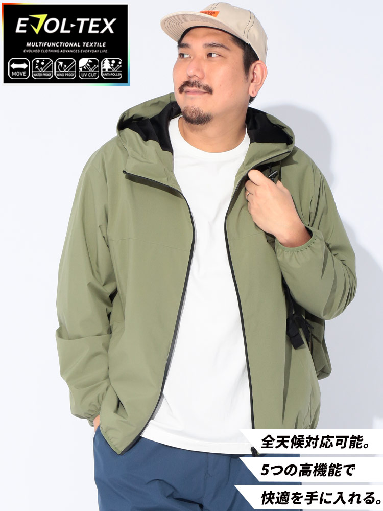 マウンテンパーカー EVOL-TEX 裏メッシュ アウター ジャケット