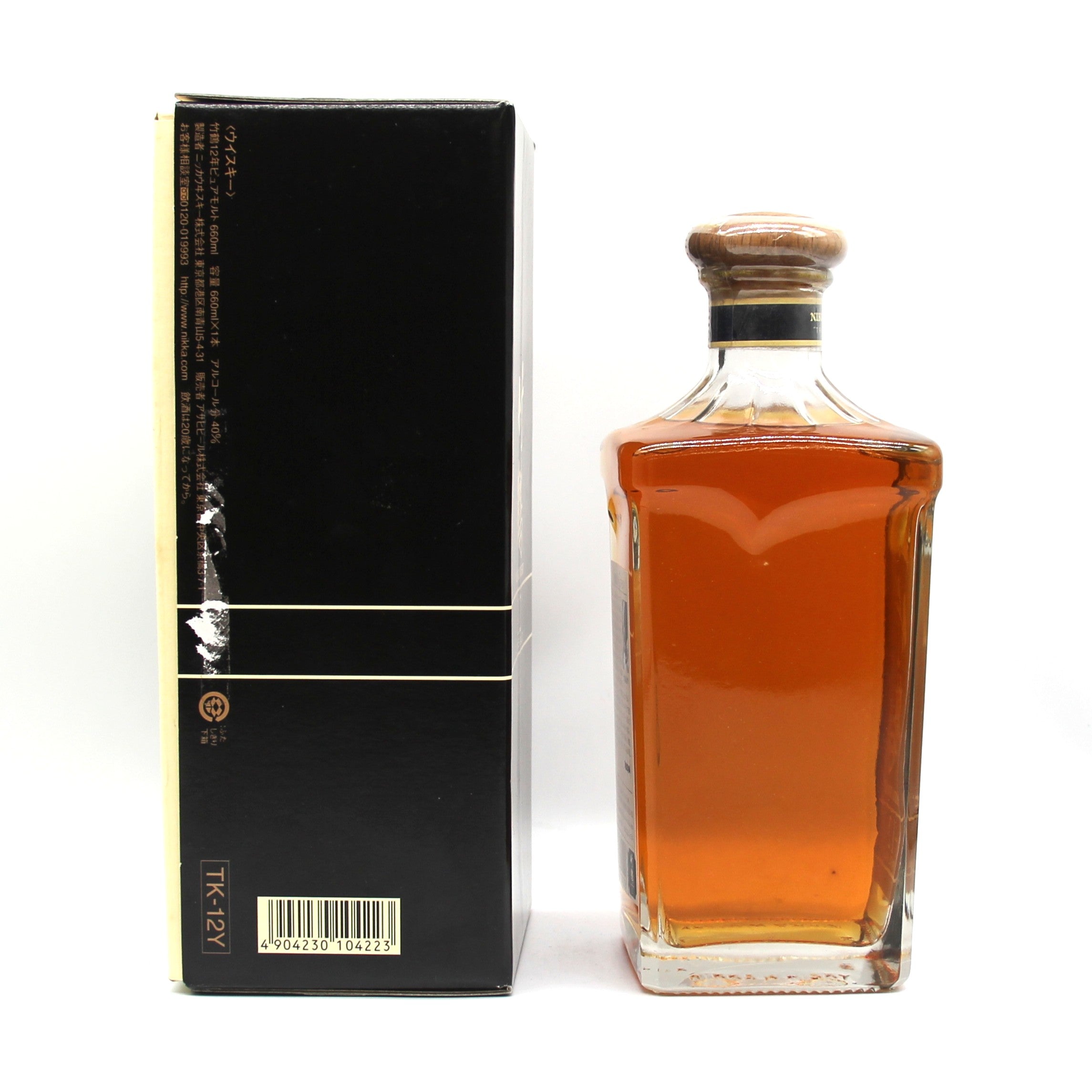 ニッカ ピュアモルト ウイスキー 竹鶴12年 角瓶 40% 660ml ギフト
