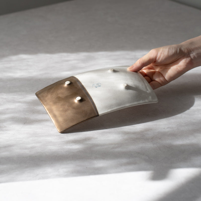 奏（sou） 長角皿21cm（ゴールド/ホワイト） – 皿・プレート – 一流