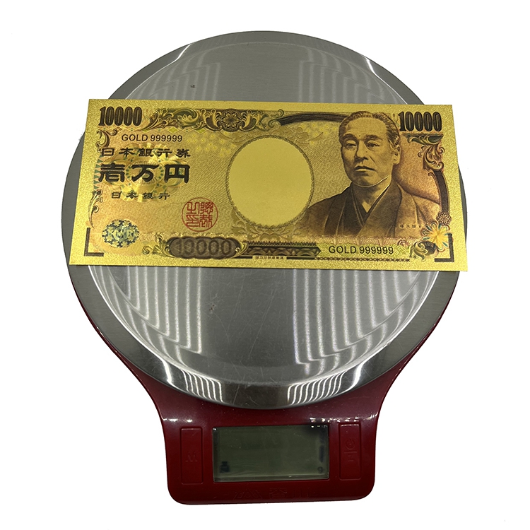 24金色葉メッキ 日本 10000円銀行券 ギフトやコレクションに最適