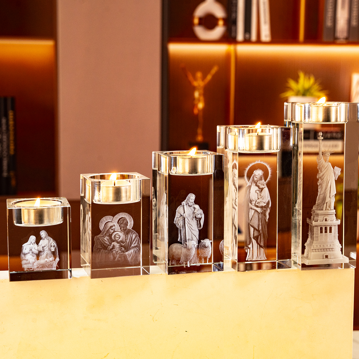 クリスタルキャンドルホルダー、中国の卸売クリスタルキャンドル