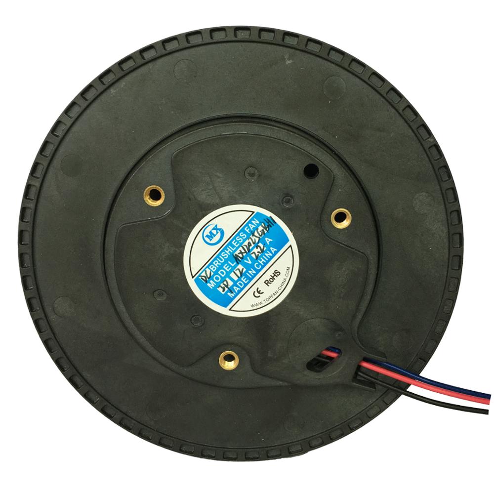 小型DC12V/24V空気清浄機冷却用遠心ファン 4.7インチ 120×25mm