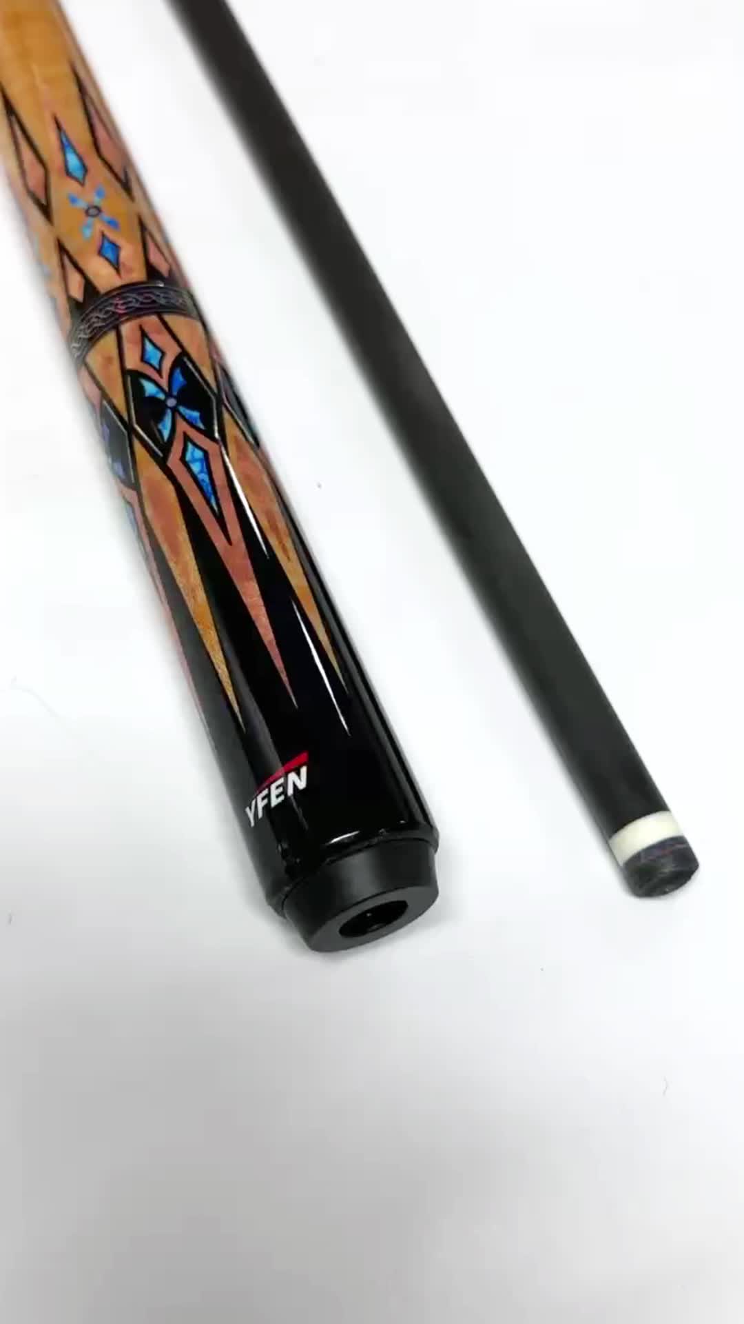 High-tech Yfen Carbon Fiber Shaft Pool Cue Stick - 11.75mm/12.5mm Tip