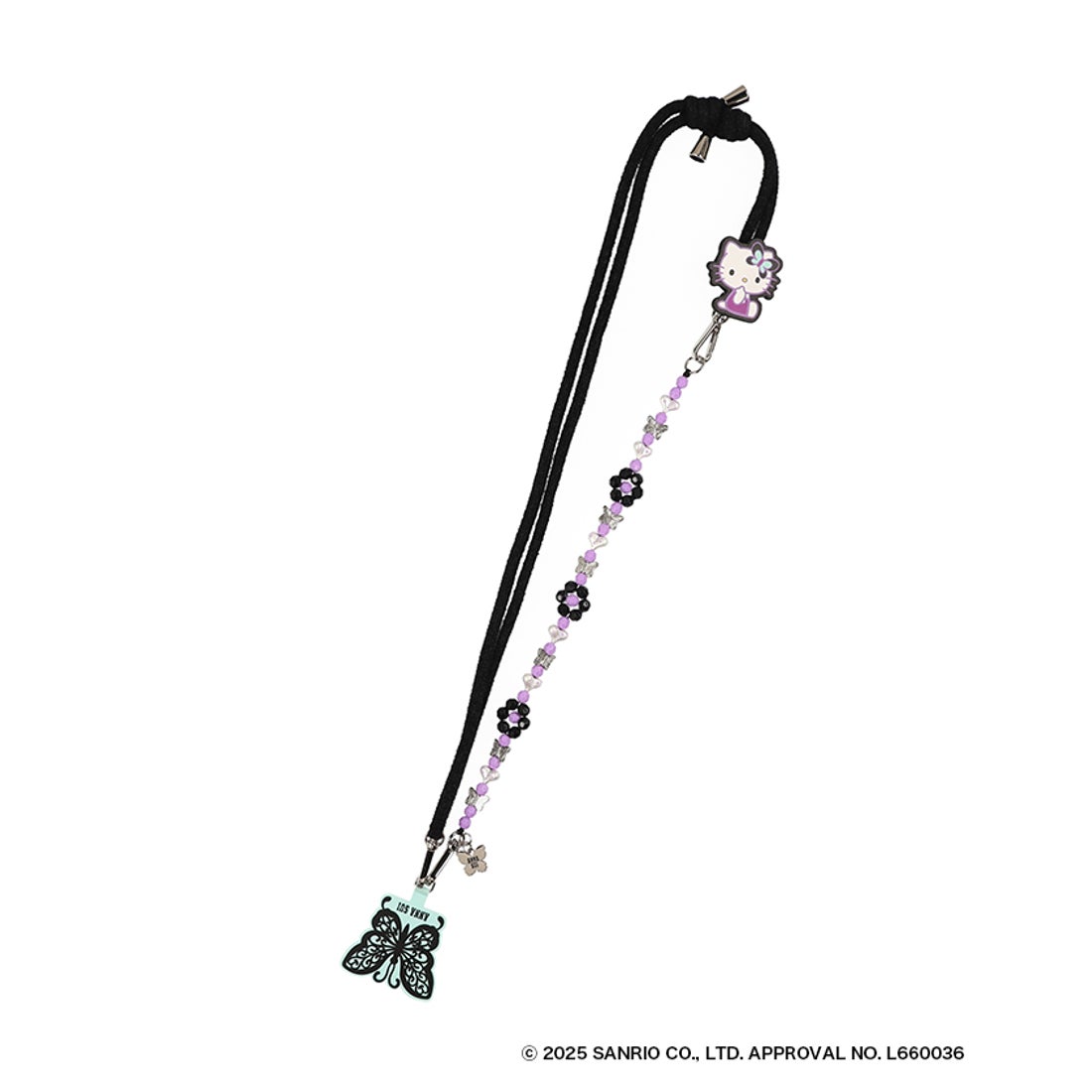 アナスイ ANNA SUI ANNA SUI×HELLO KITTY スマホストラップ （クロ