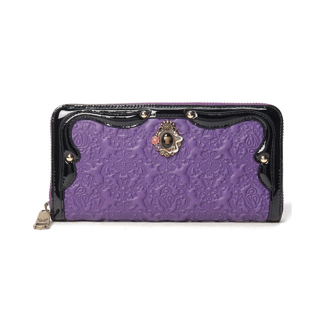 ANNA SUI セルパン ラウンド長財布 パープル -人気ブランドのバッグ