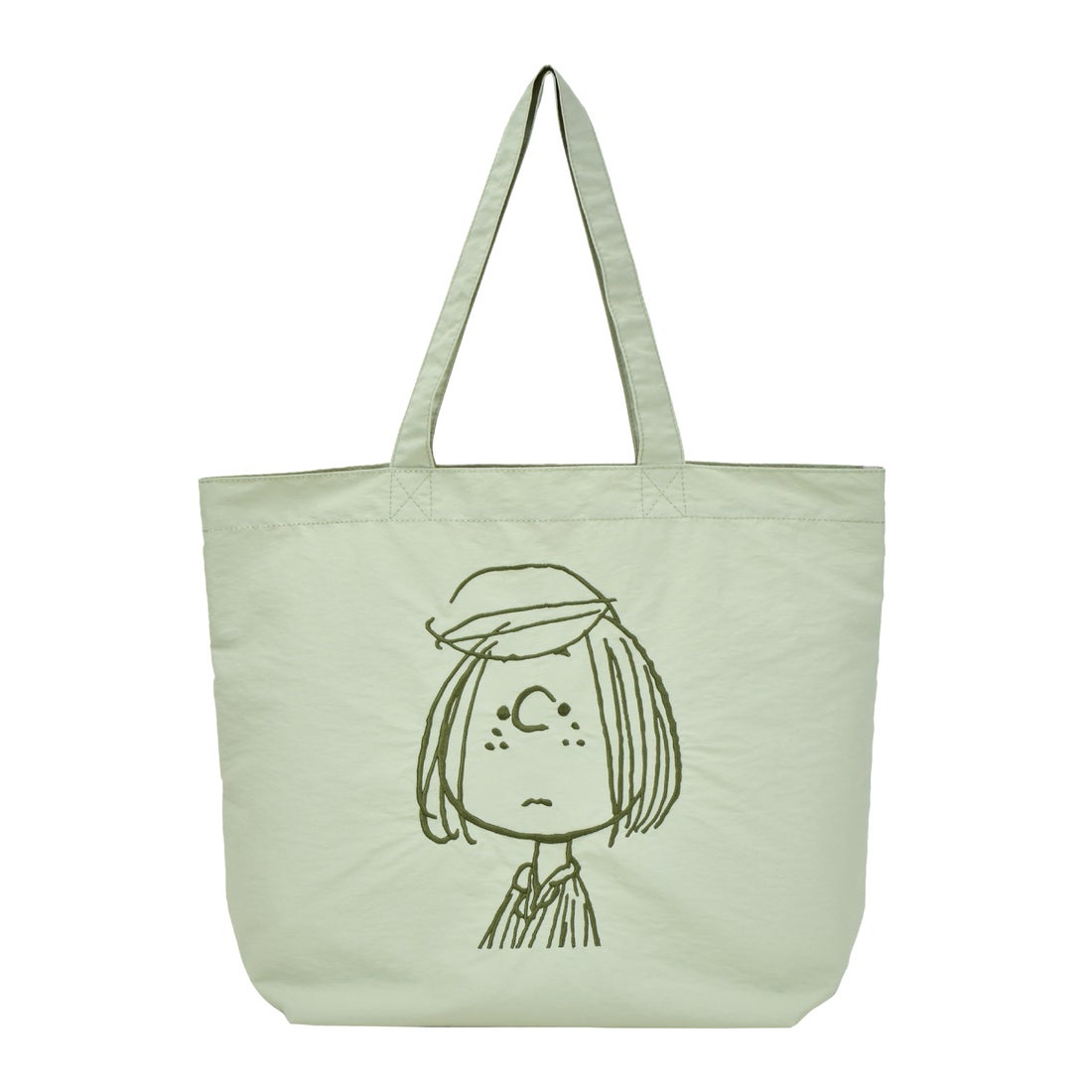 RUNNER スヌーピー トートバッグ 大きめ 肩掛け フェイス 刺繍