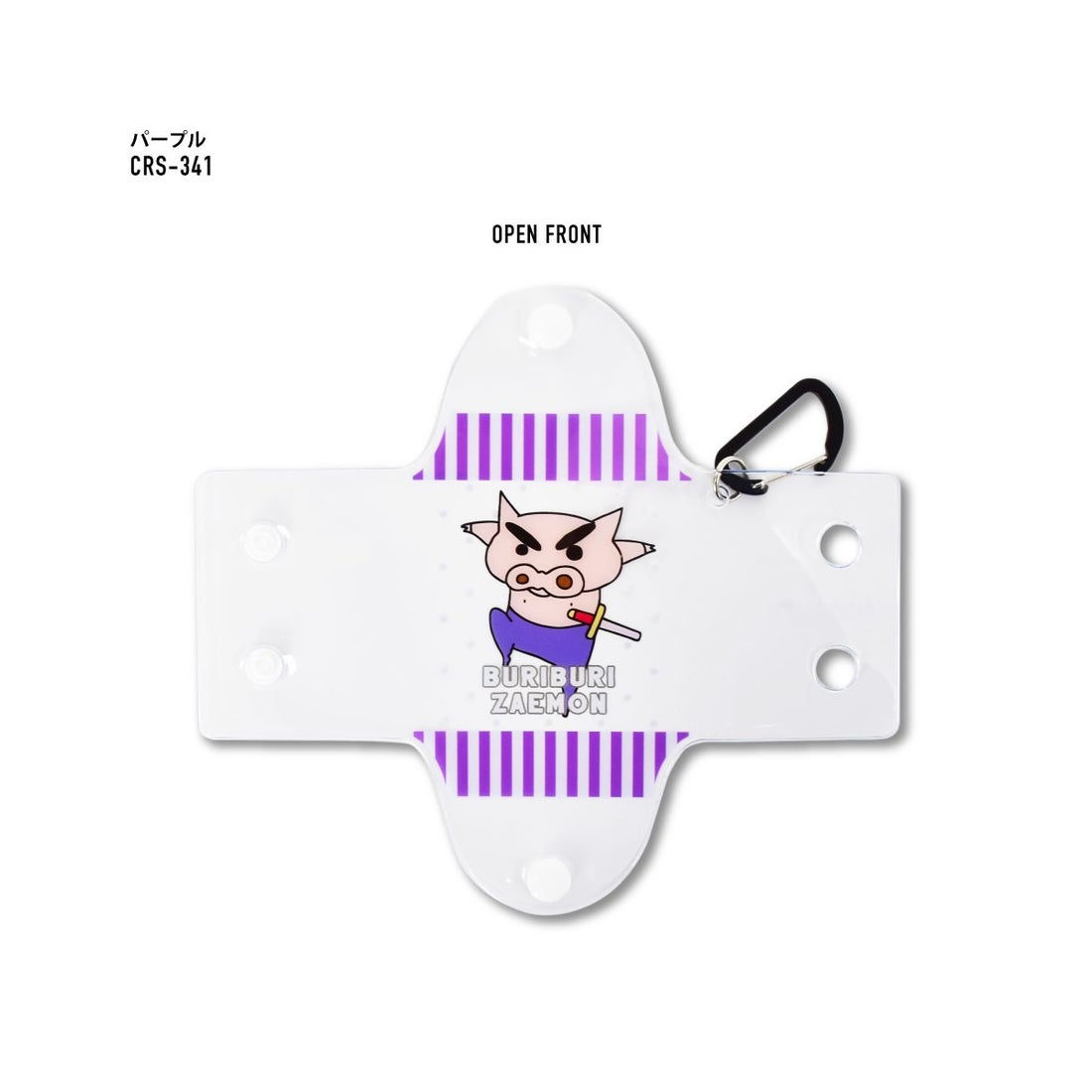 RUNNER クレヨンしんちゃん クリアポーチ カラビナ付き クリアマルチ