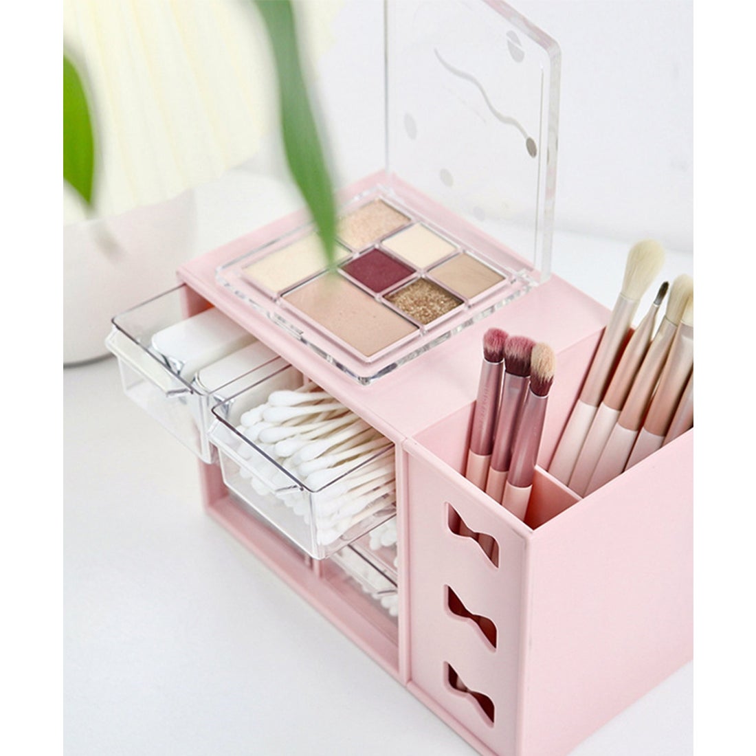 アイモハ aimoha 卓上収納ボックス （ピンク） - ファッション通販