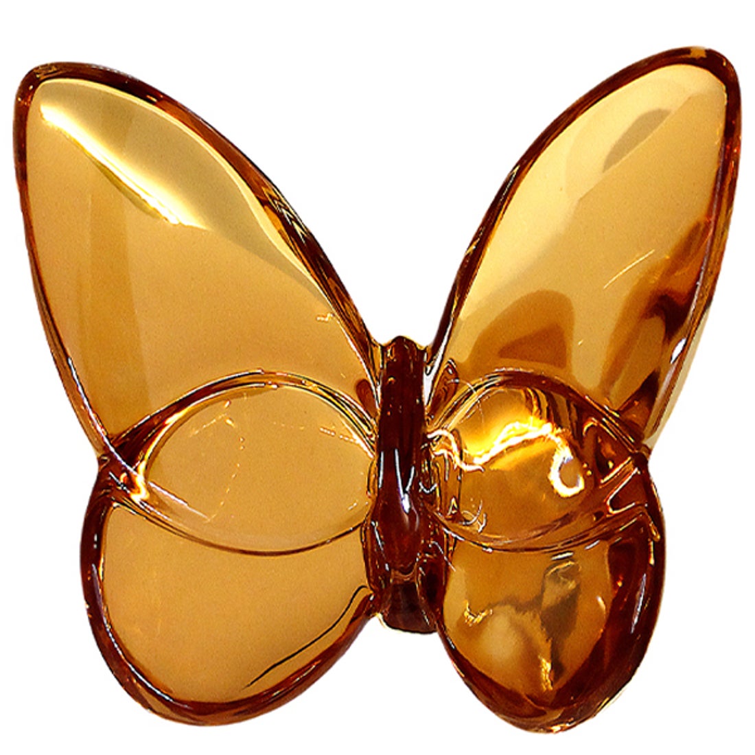 バカラ Baccarat ラッキーバタフライ フィギュリン （ゴールド