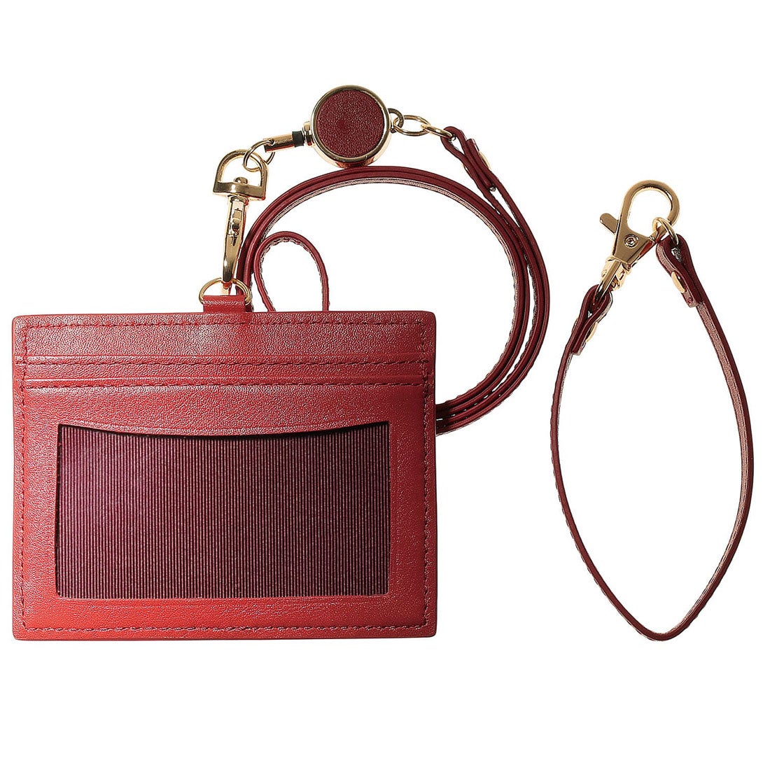 本革 IDカードホルダー / Amicitia - アミキティア -（バーミリオン