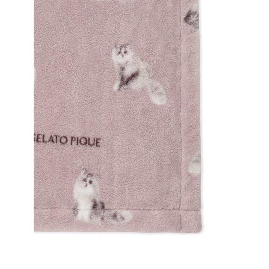 ジェラートピケ gelato pique 【Sleep】CAT柄 プリント毛布 （PNK