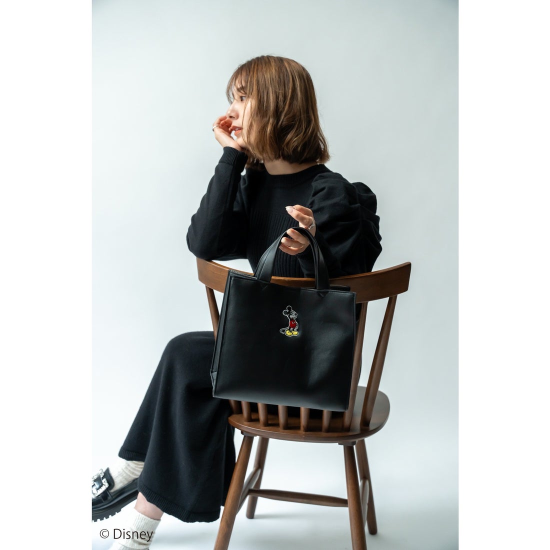 デバイス DEVICE 《Disney/ミッキーマウス》 スクエア ミニトート