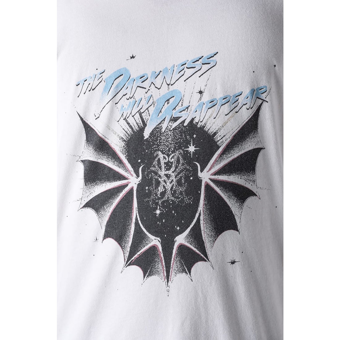 カミヤ KAMIYA “THE DARKNESS WILL DISAPPEAR” Tee T/C （WHITE
