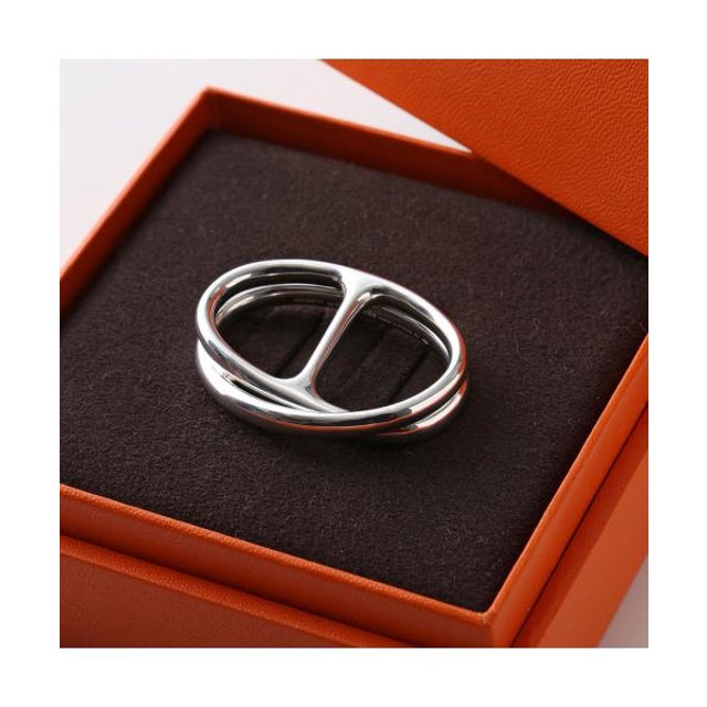 エルメス Hermes HERMES シェーヌ ダンクル パンク ダブル リング