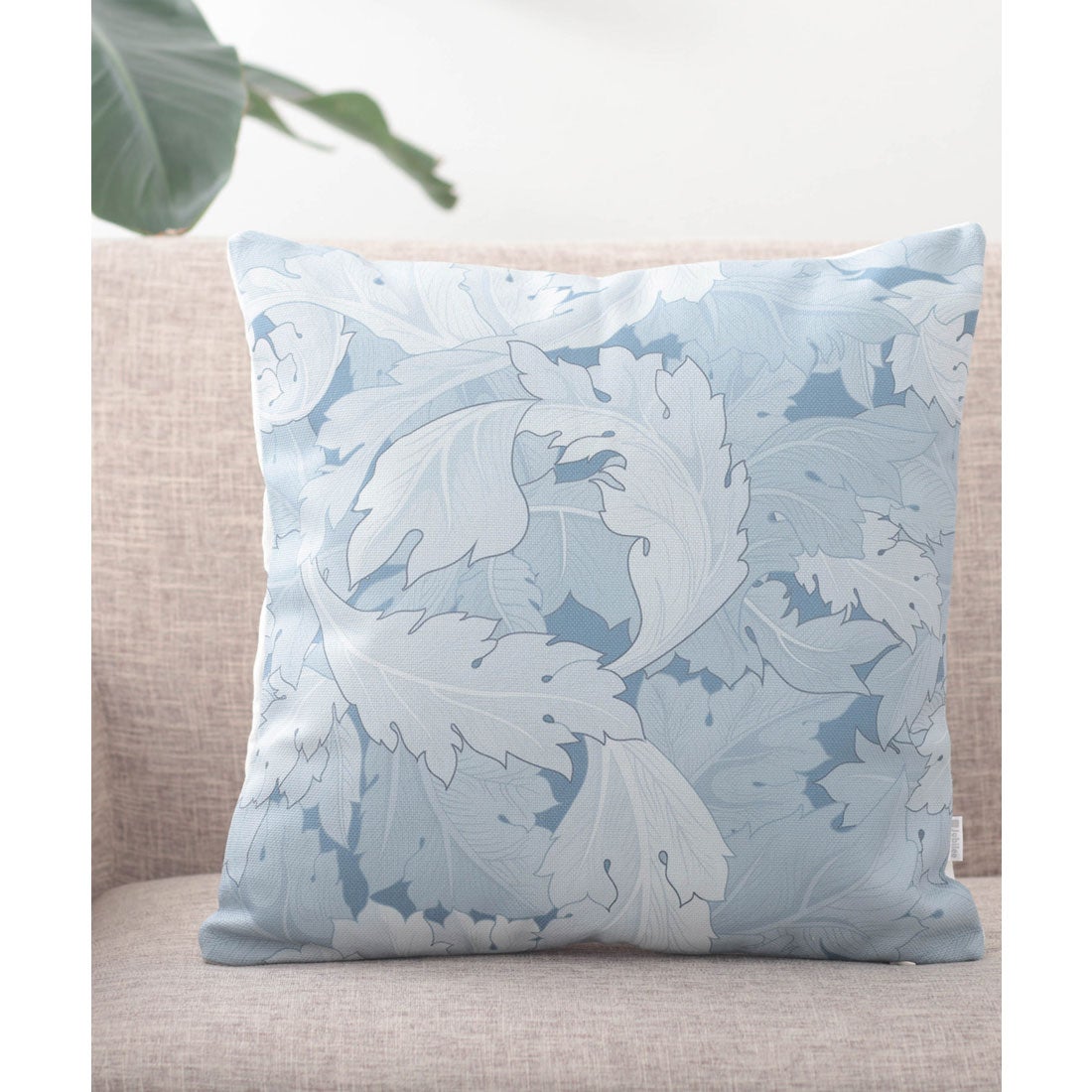 ジュビリー Jubilee 花柄 ボタニカル クッションカバー （ライトブルー