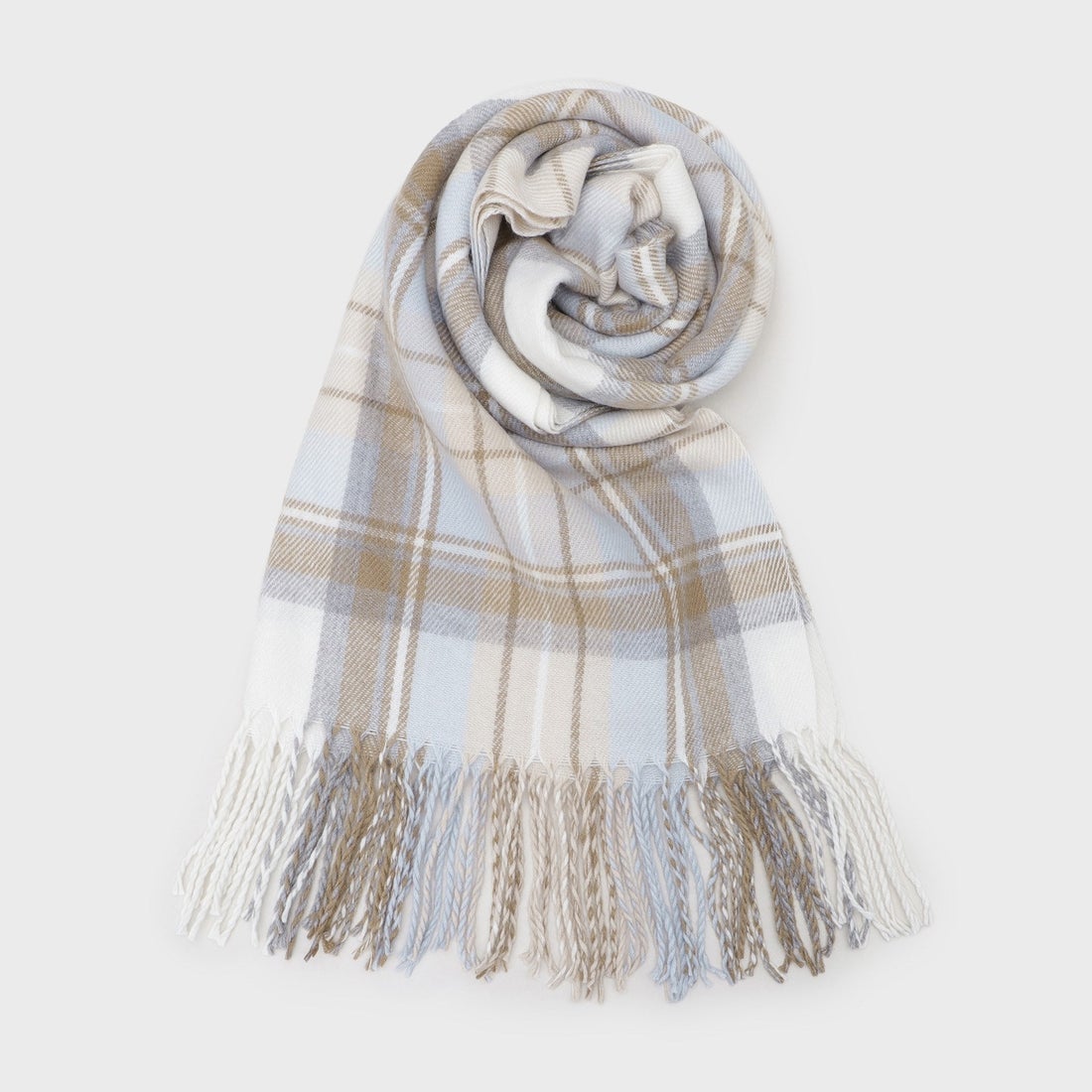 ローラ アシュレイ LAURA ASHLEY ウール混チェックストール