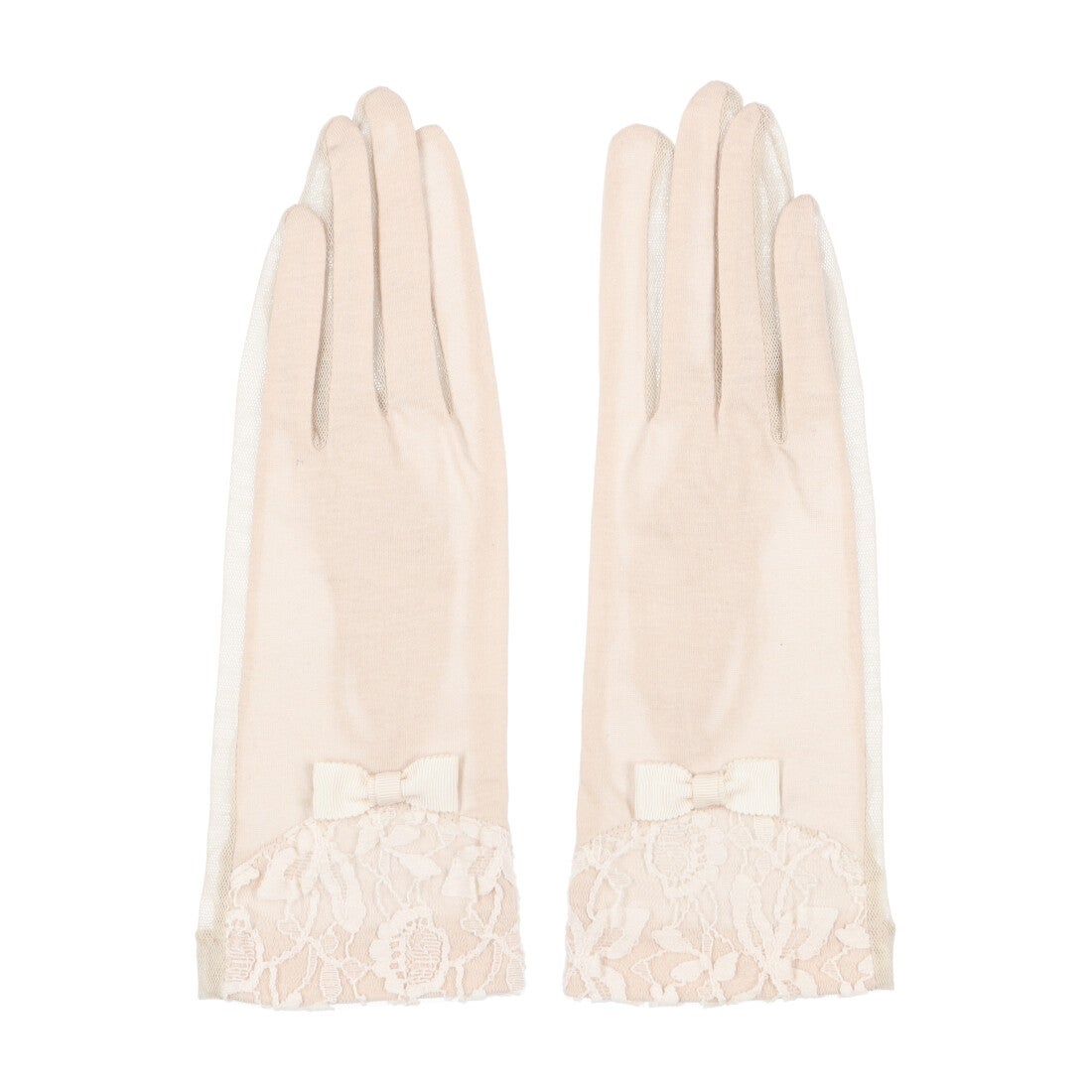 ローラ アシュレイ LAURA ASHLEY 婦人 UV手袋 ショート丈 （L/ベージュ