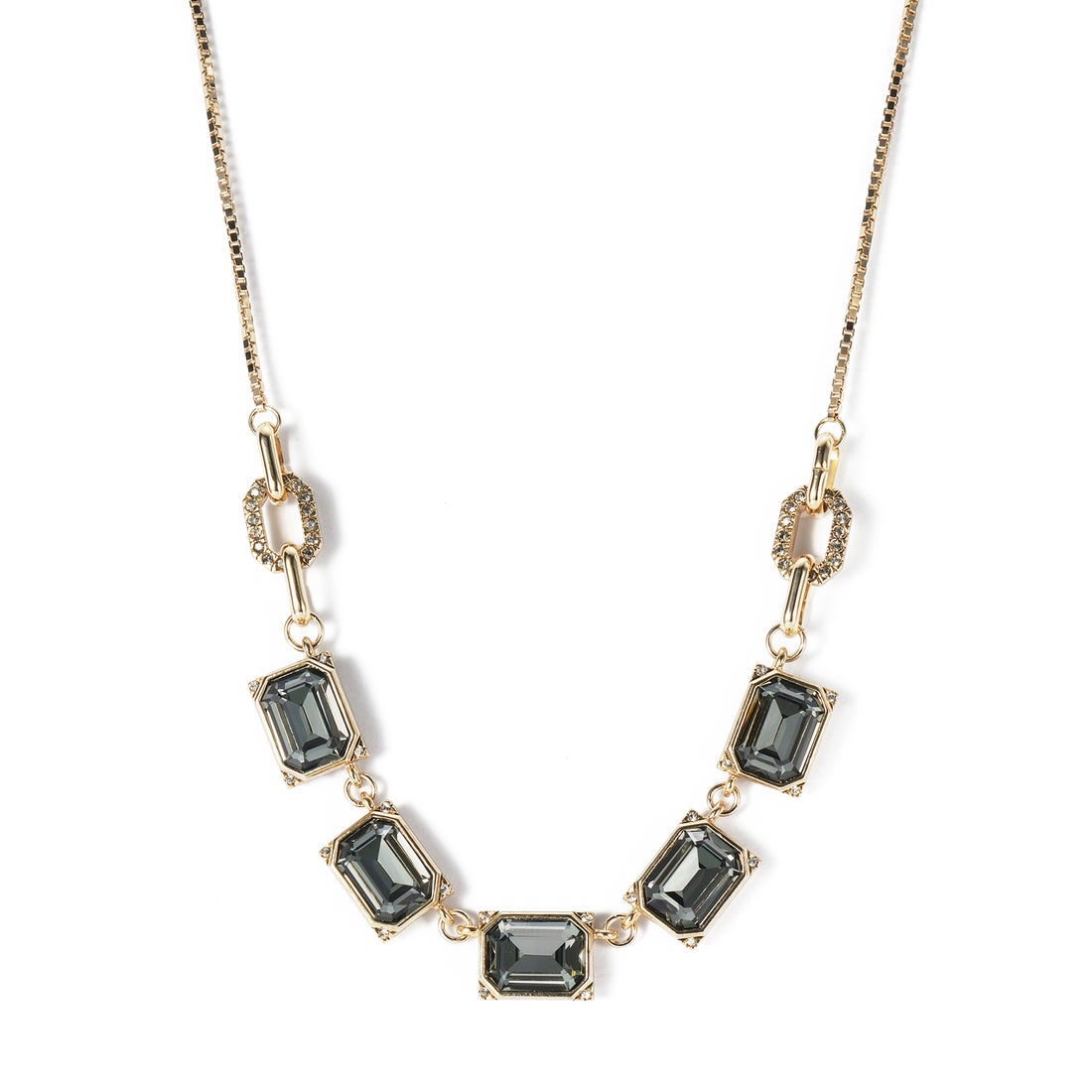 ランバン オン ブルー LANVIN en Bleu アールデコ ネックレス （グレー