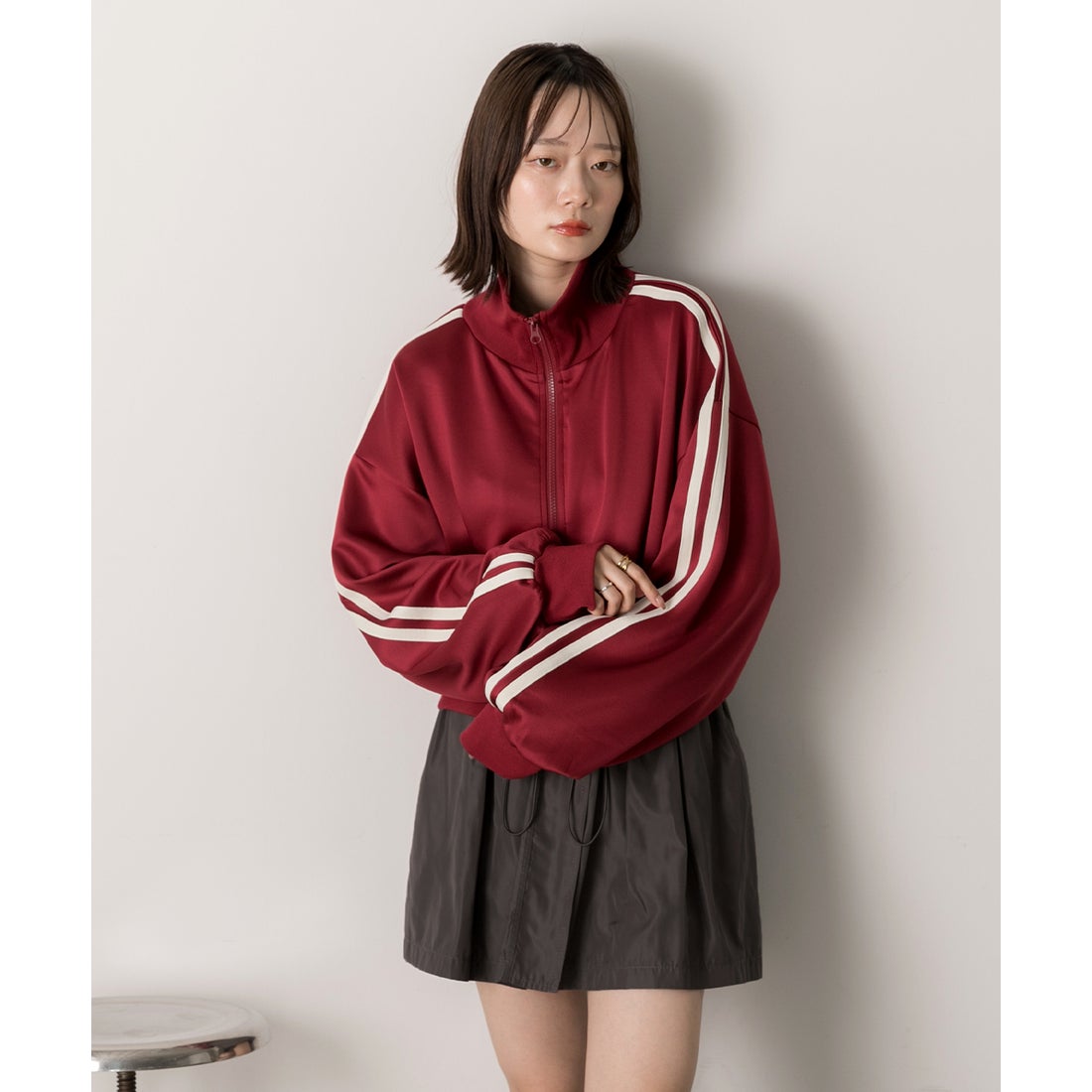 アドティエ ad thie 【2024AW新作】ショート丈 トラックジャケット