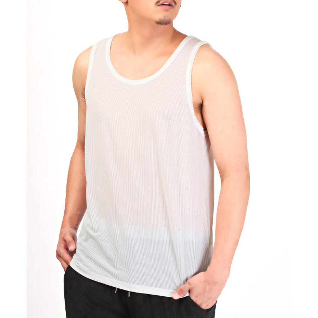 ラグスタイル LUXSTYLE LUXE/R(ラグジュ)ラバーロゴメッシュタンク