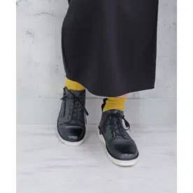 本革】 撥水レザースニーカー 6110 （ブラック） -モードカオリ MODE