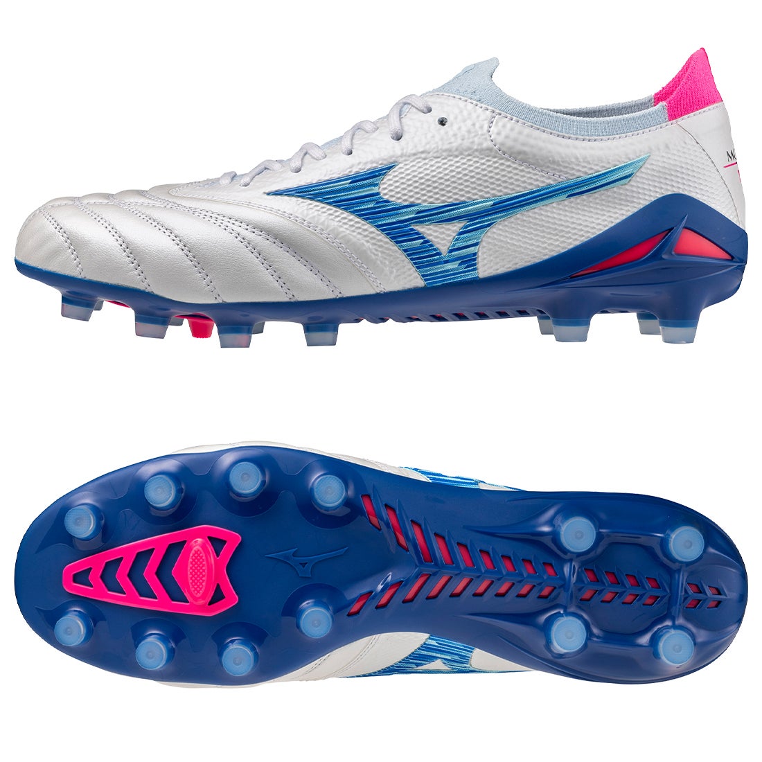 MIZUNO ミズノ モレリアネオ 4 β JAPAN(ホワイト×ブルー×ピンク