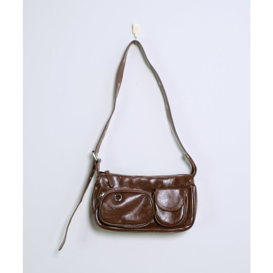 ショップニコニコ ShopNikoNiko ダブルポケット ベルトショルダー ワン