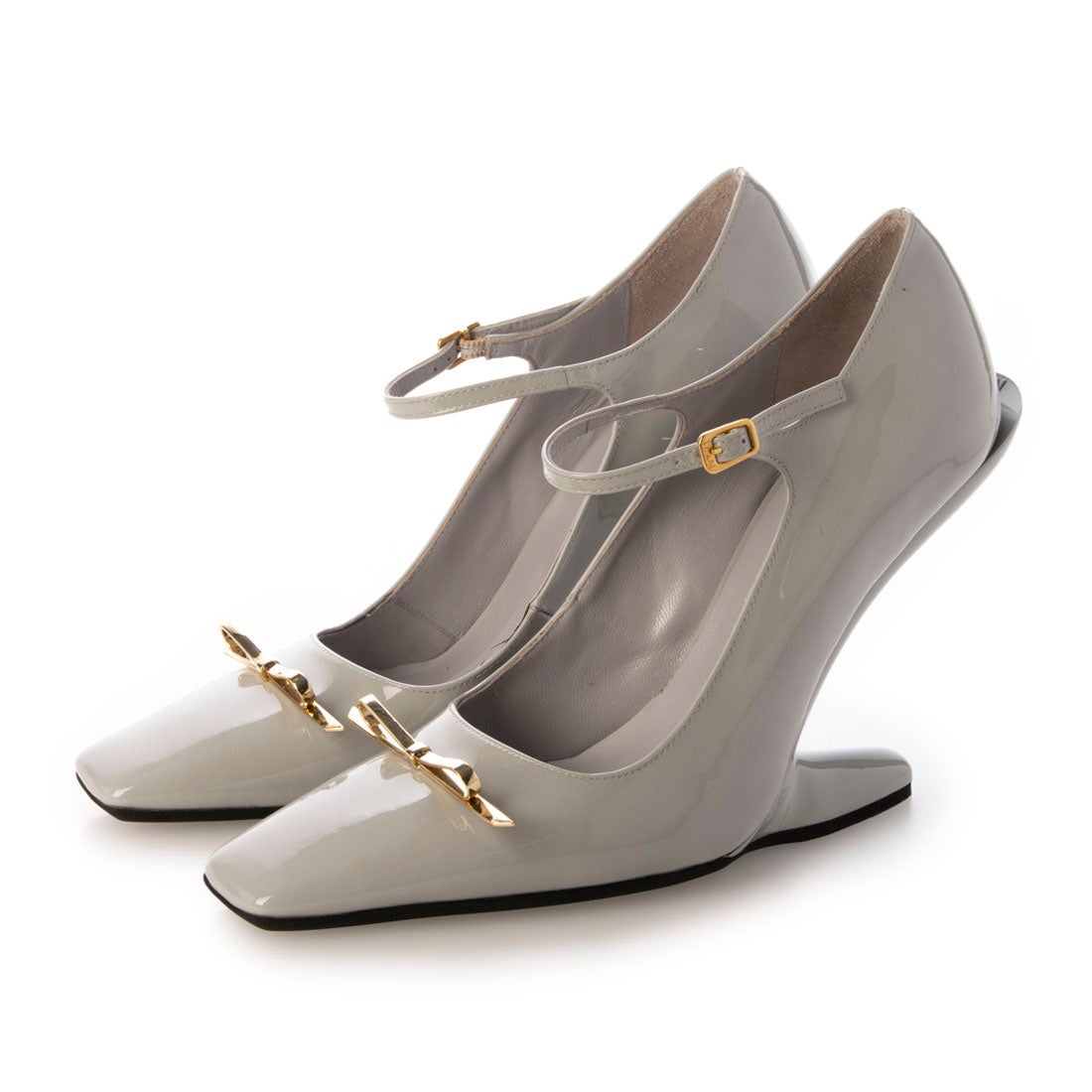 ヌメロヴェントゥーノ N21 ストラップ付き エナメル ヒールレス