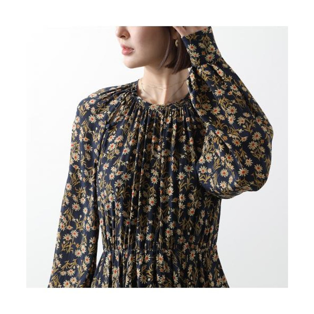 ヌメロヴェントゥーノ N21 ワンピース H103 5549 シフォン ロング丈