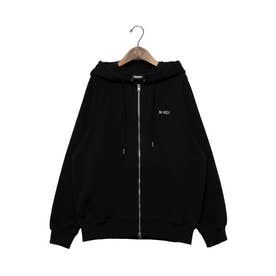 ノルディ NERDY BLENK LOGO HOODIE ZIP-UP （BLACK） ブレンクロゴ