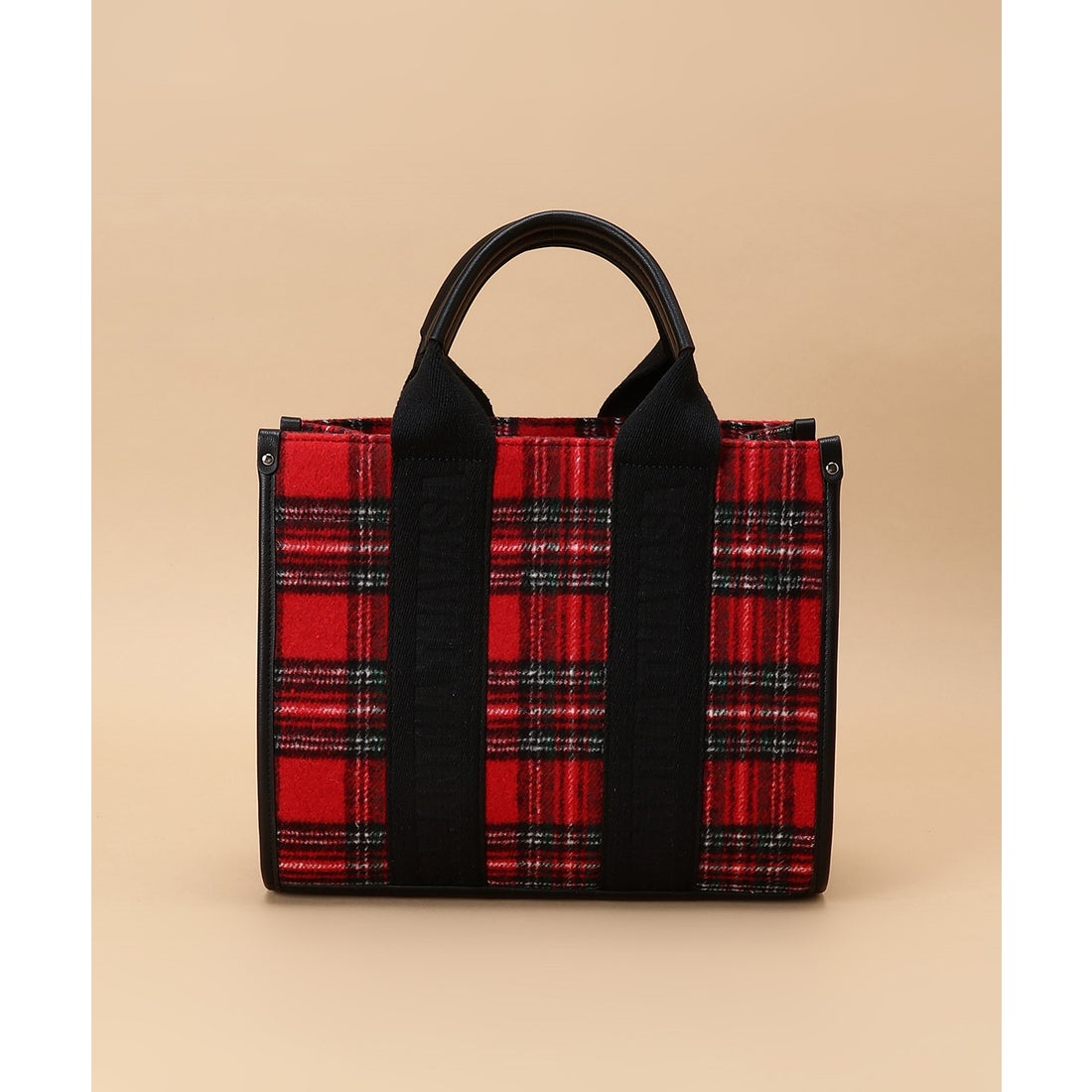 サマンサタバサ Samantha Thavasa タータンチェック スクエアトート