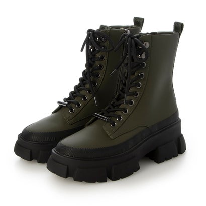 スティーブ マデン STEVE MADDEN 厚底コンバットブーツ （カーキ