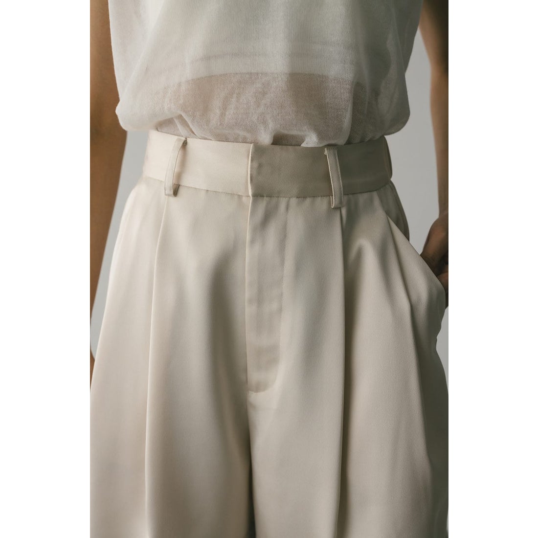 STYLEMIXER サテンハーフパンツ IVOY3 -ファッション通販 FASHION WALKER