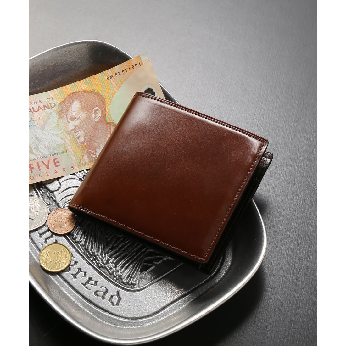 プレリー PRAIRIE [PRAIRIE]ナチュラルコードバン二つ折り財布