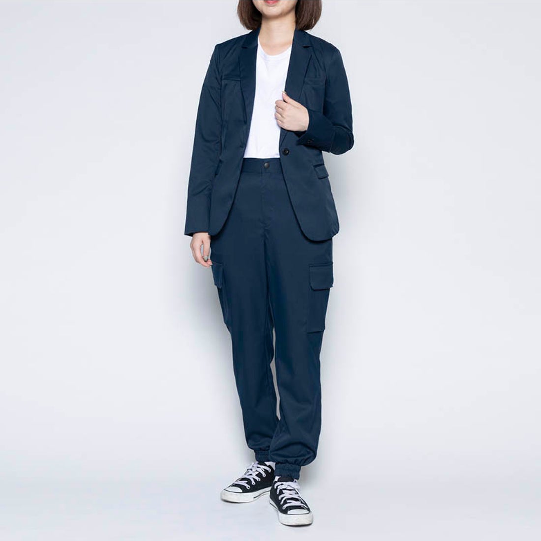 ジョガーカーゴパンツ 【返品不可商品】 （ネイビー） -WWSワーク