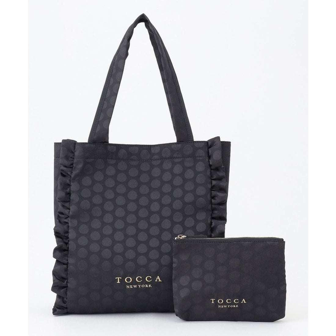 トッカ TOCCA 【A4サイズ対応】PRECIOUS WAVES BAG WITH POUCH ポーチ
