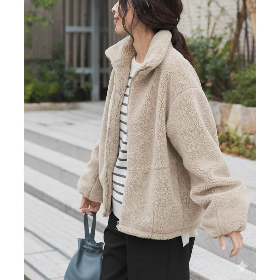 アーバンリサーチ ドアーズ URBAN RESEARCH DOORS ZIPボアブルゾン