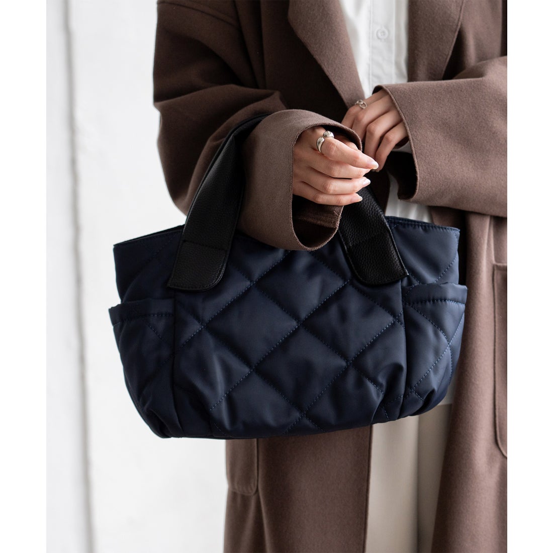 ヴィータフェリーチェ VitaFelice キルティングトートバッグ ナイロン