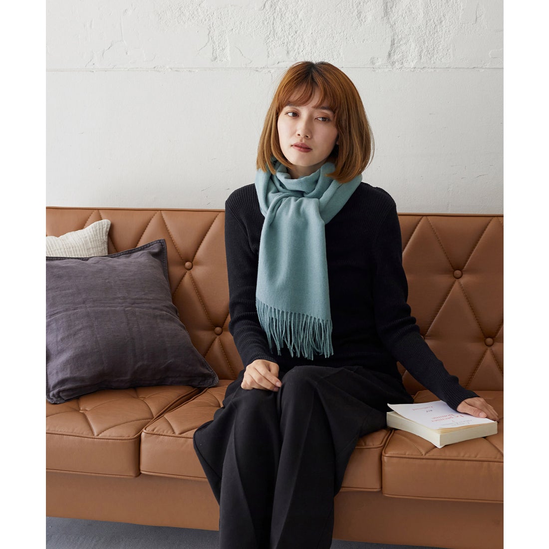 ヴィータフェリーチェ VitaFelice ストール 無地 大判ストール(200cm