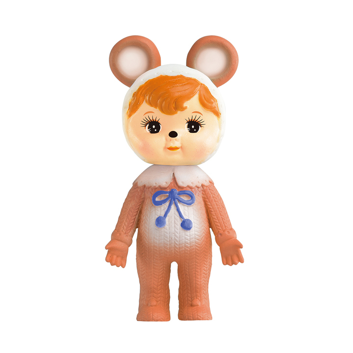 昭和レトロ可愛いソフビ人形「なかよしチャーミーちゃん」が着ぐるみを