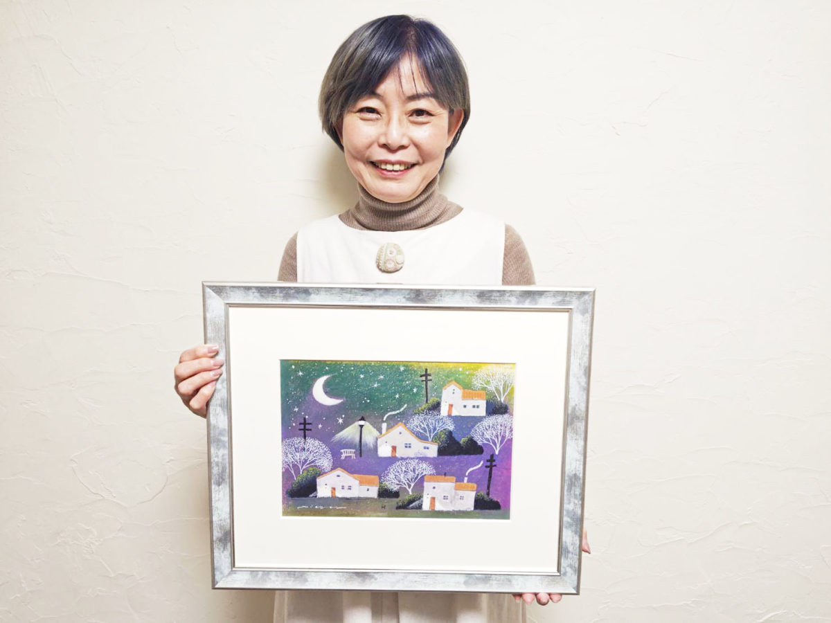 大阪狭山市］色鉛筆画家 渡辺美香子さんが作品展、新たな画材に挑戦