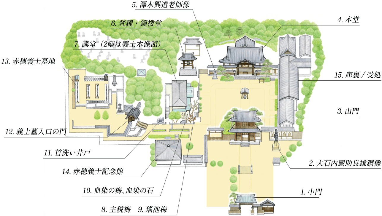境内案内｜参拝のご案内｜曹洞宗 江戸三ヶ寺 萬松山 泉岳寺