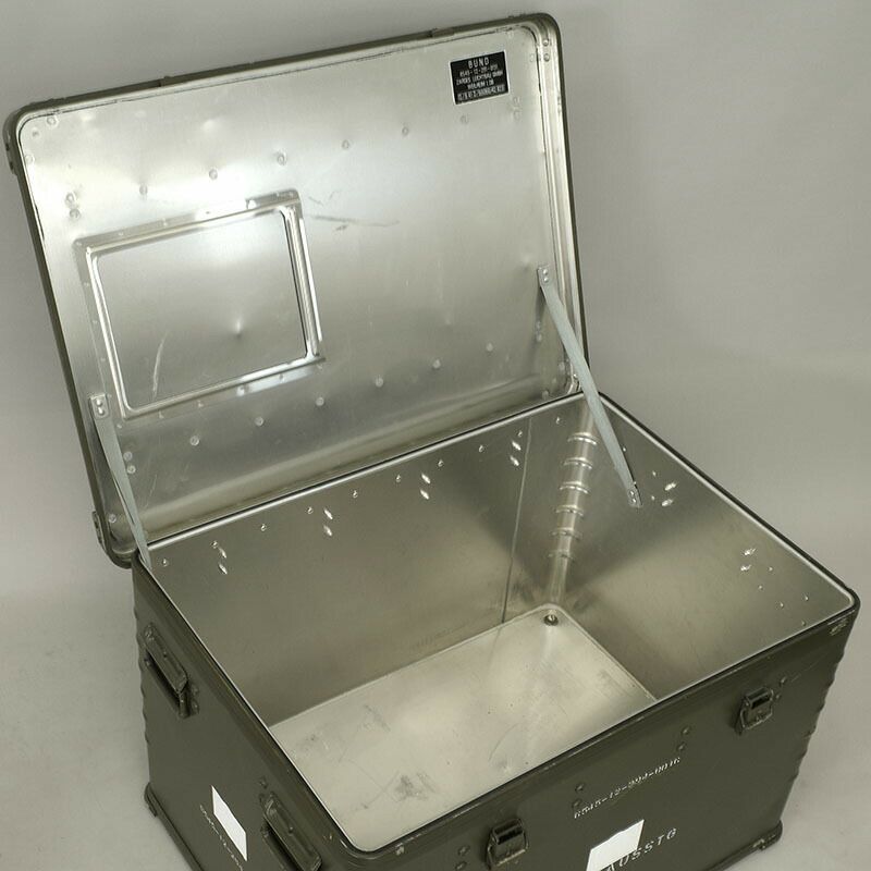 ドイツ軍 A20 アルミボックス ZARGES オリーブ 80×60×50cm USED