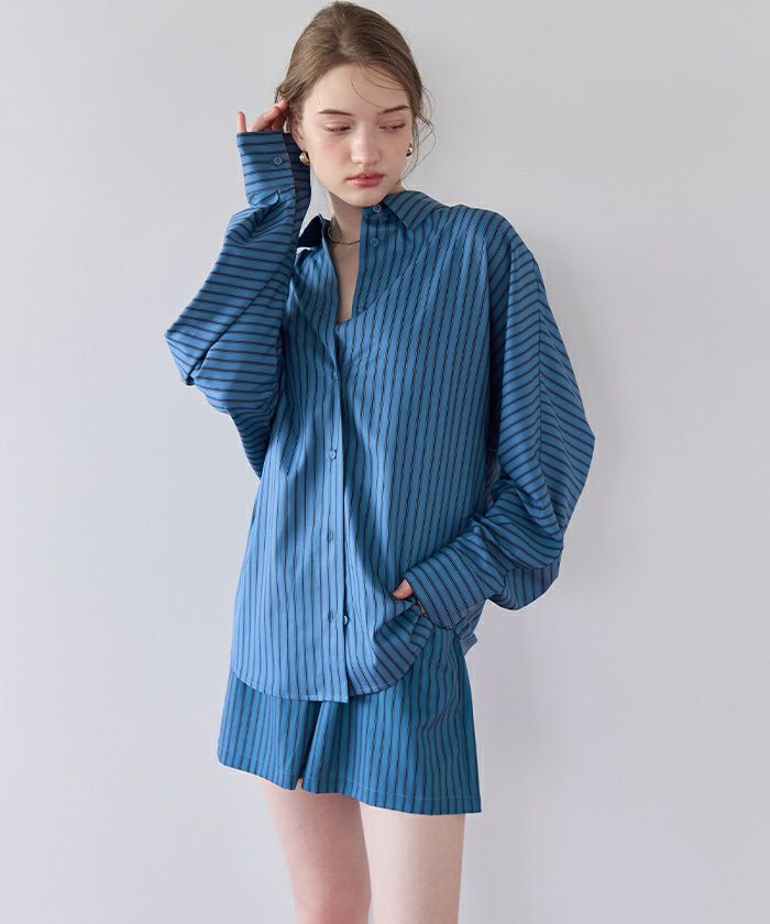 ドルマンオーバーサイズシャツ/ラッシュガード【メール便可／100