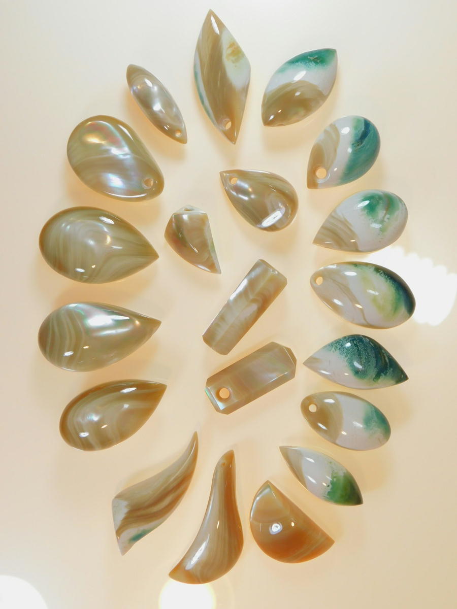 夜光貝磨き体験用パーツ≪塊パーツ≫ - Seamam夜光貝オリジナルデザイン