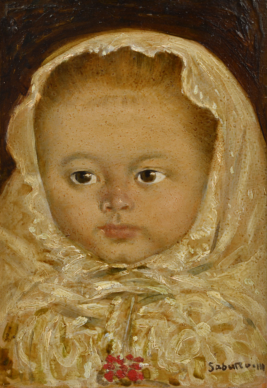 B-IK2228-H31-R01｜宮本三郎｜マライの少女｜本間美術館所蔵作品