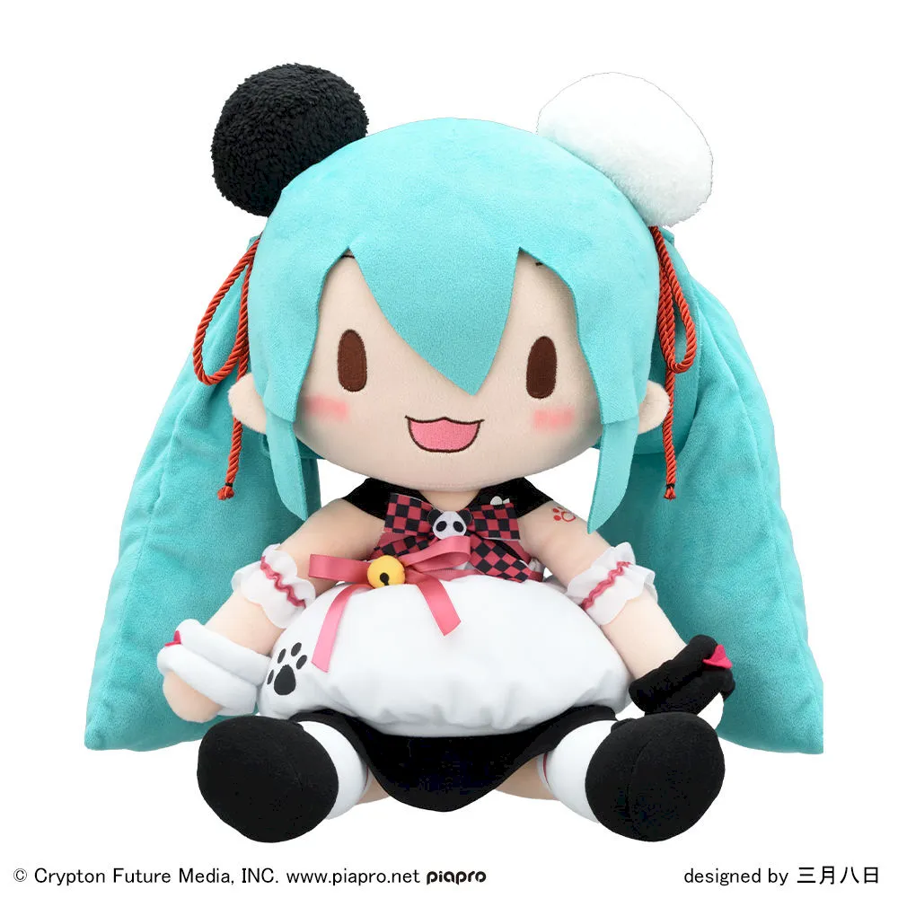 グッズ]初音ミク パンダ饅頭 ふわぷちぬいぐるみ（LL）｜プライズ