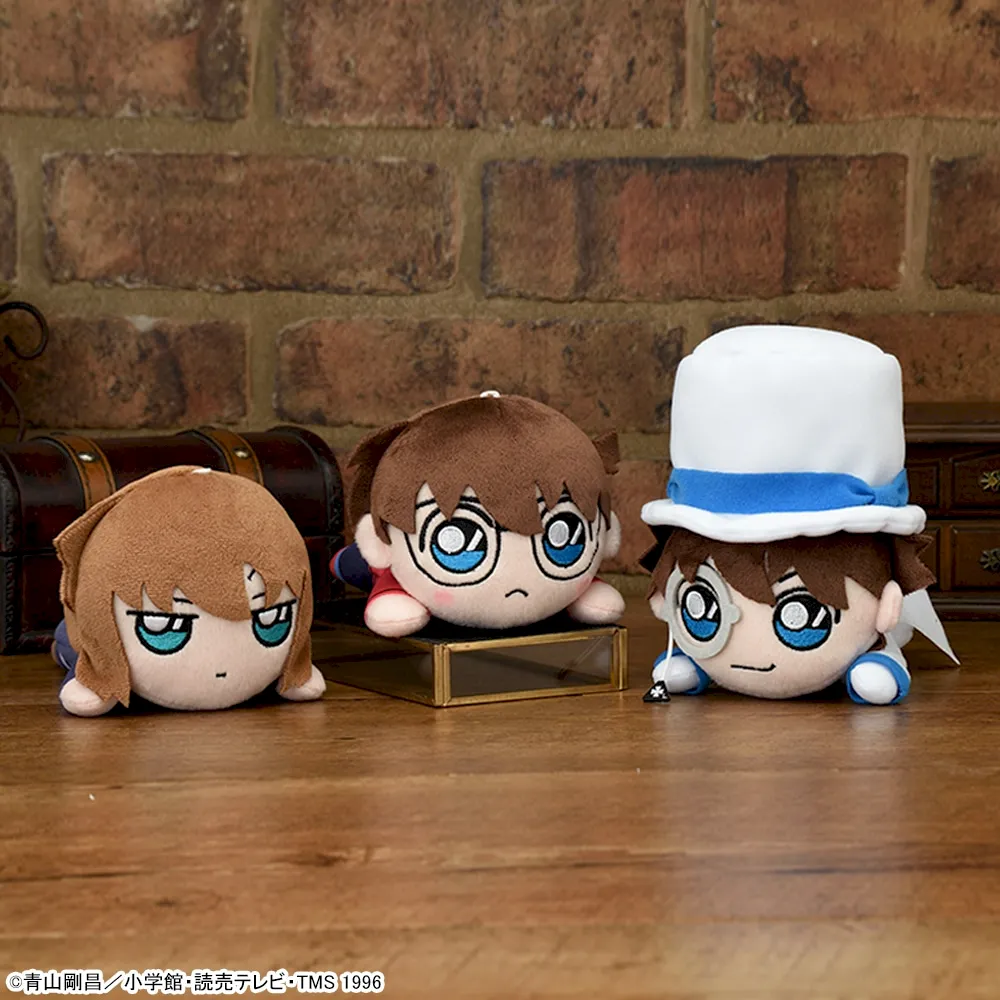 名探偵コナン 寝そべり ぬいぐるみ“コナン&怪盗キッド&灰原”～怪盗