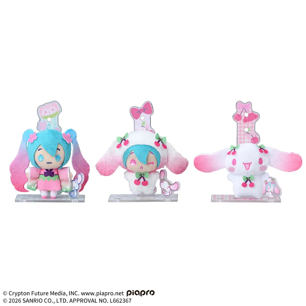 初音ミク×シナモロール アクぬい For Amusement 桜Ver.｜プライズ